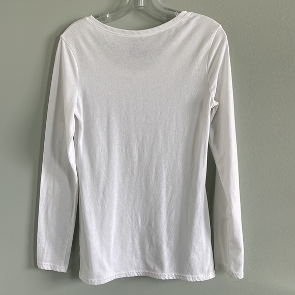 Long Sleeve White Shirt, Size Large - Picture 4 of 4